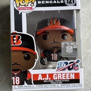 Funko Pop! Football A.J. Green in Black and Orange Bengals Uniform